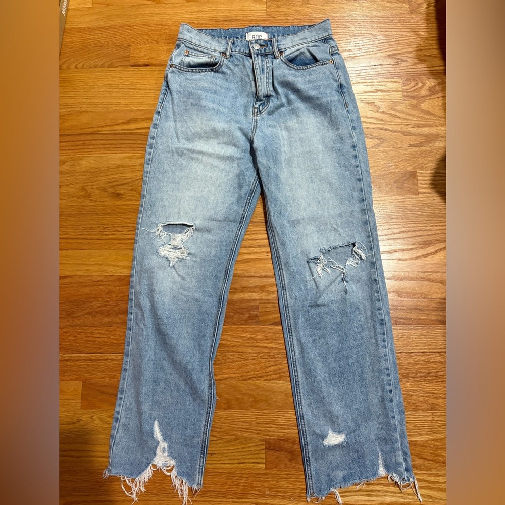 BDG Urban Outfitters Cowboy Jeans High Waist Straight Light Denim Sz29 Preowned